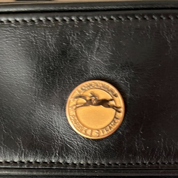 Vintage Longchamp Black Leather Bag - Picture 3 of 12